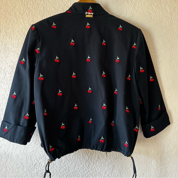 St John Sport Collection by Marie Gray Cherry Zip Jacket - Picture 5 of 8